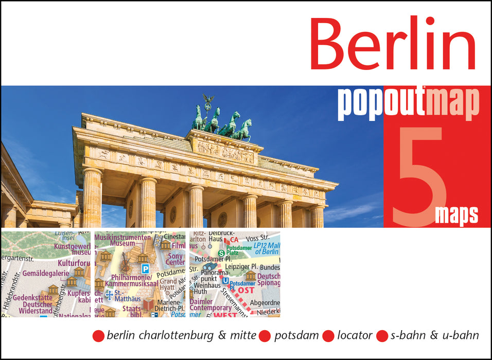 Berlin PopOut Map: Pocket sized, pop up map of Berlin city centre (PopOut Maps