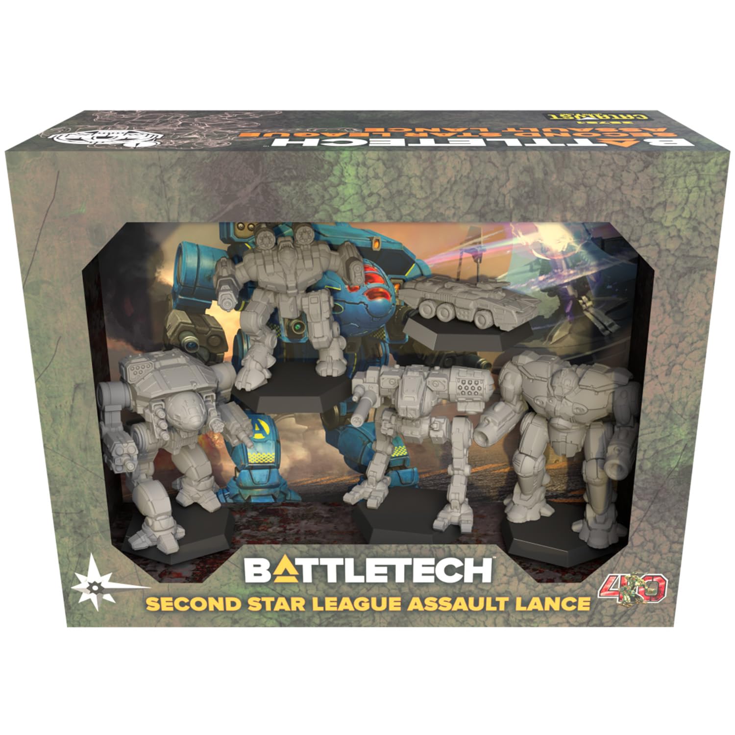 Catalyst Game Labs | BattleTech: Second Star League Assault Lance | Miniatures Game Expansion | Ages 14+ | 2+ Players