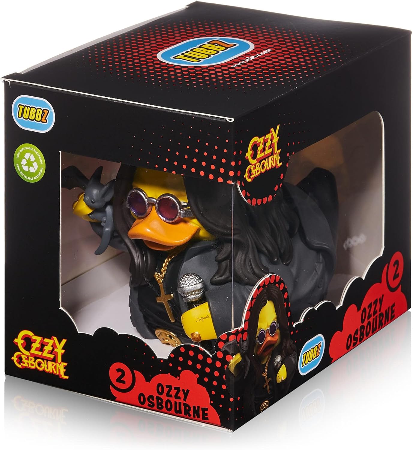 TUBBZ Caja Edición: Music - OZZY Osbourne Figura Coleccionable de Pato de Goma Disfrazado