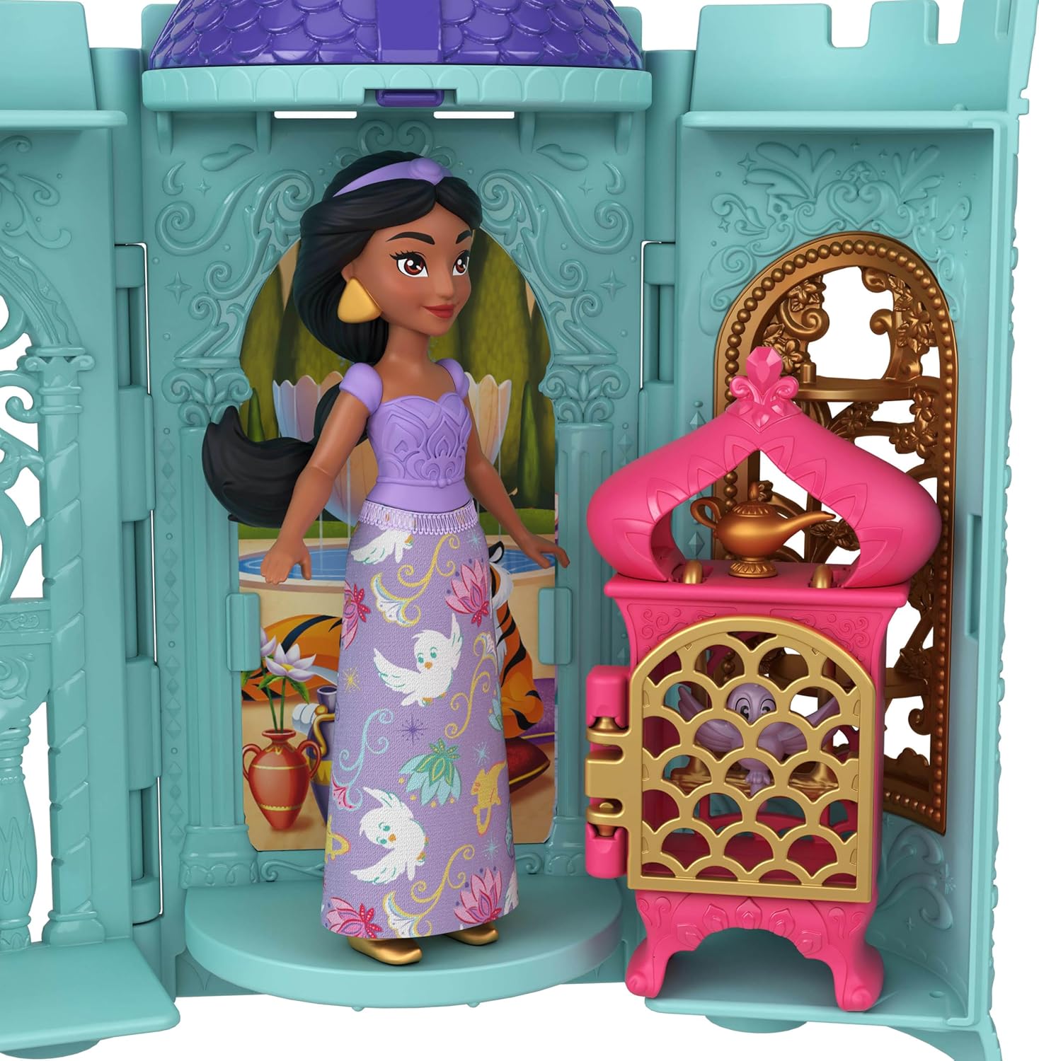 Mattel Disney Princess Tower Surprise - Muñecas pequeñas y Accesorios, Juegos apilables con 4 sorpresas y Amigo de Disney Movies (los Estilos Pueden Variar
