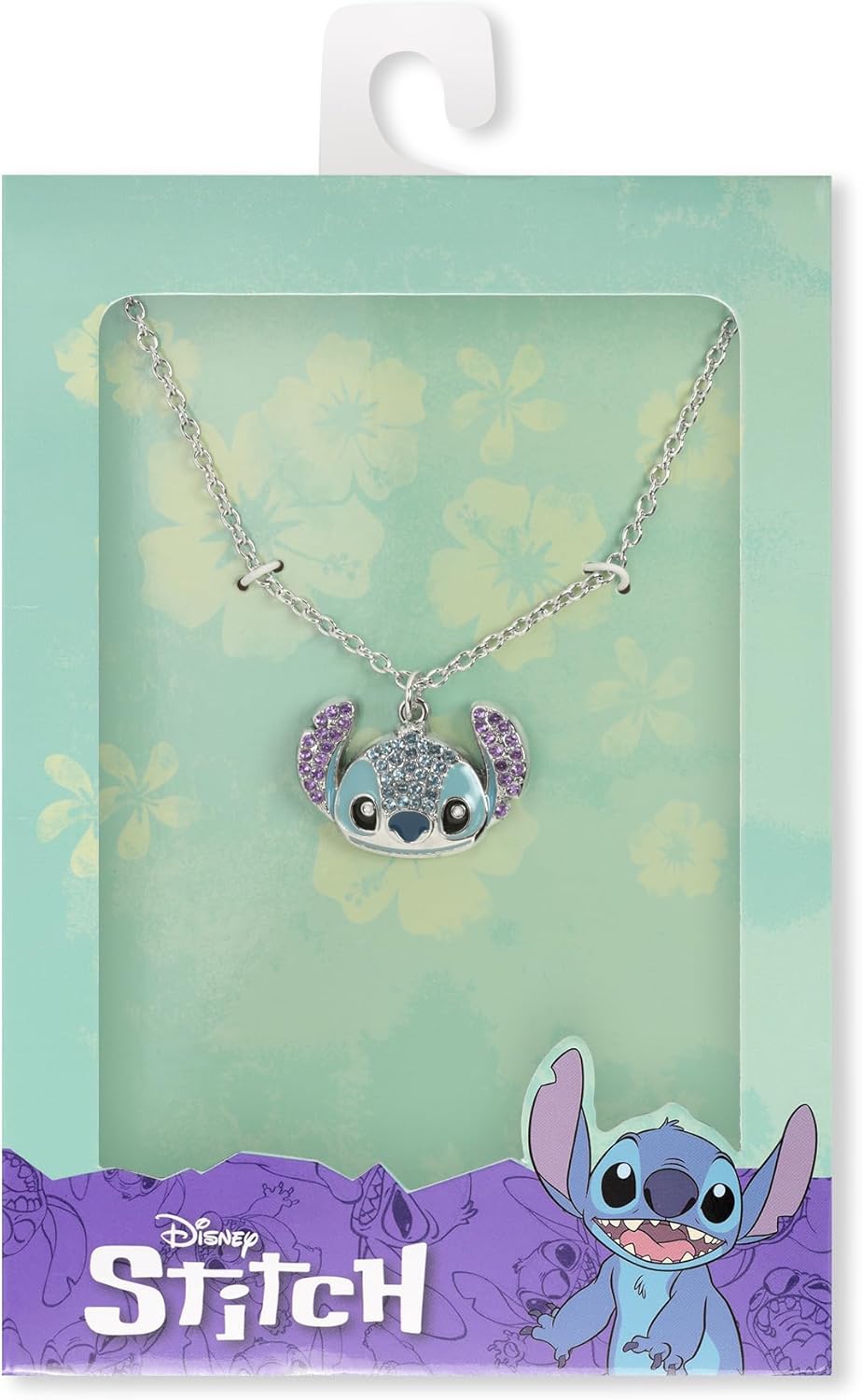 Disney - Stitch Crystal Head Pendant Necklace