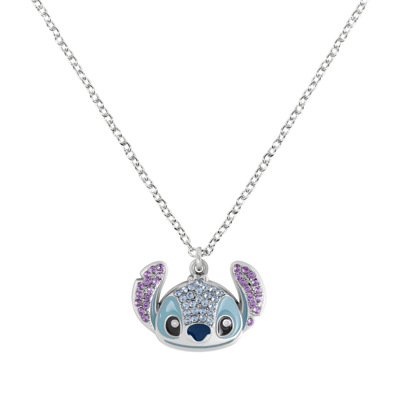 Disney - Stitch Crystal Head Pendant Necklace