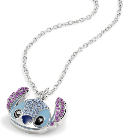 Disney - Stitch Crystal Head Pendant Necklace