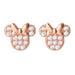 Disney - Minnie Mouse Rose gold Silver plated Brass CZ Stone Set Earrings