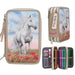 Miss Melody - Triple Pencil Case - Poppy Sand - Beige