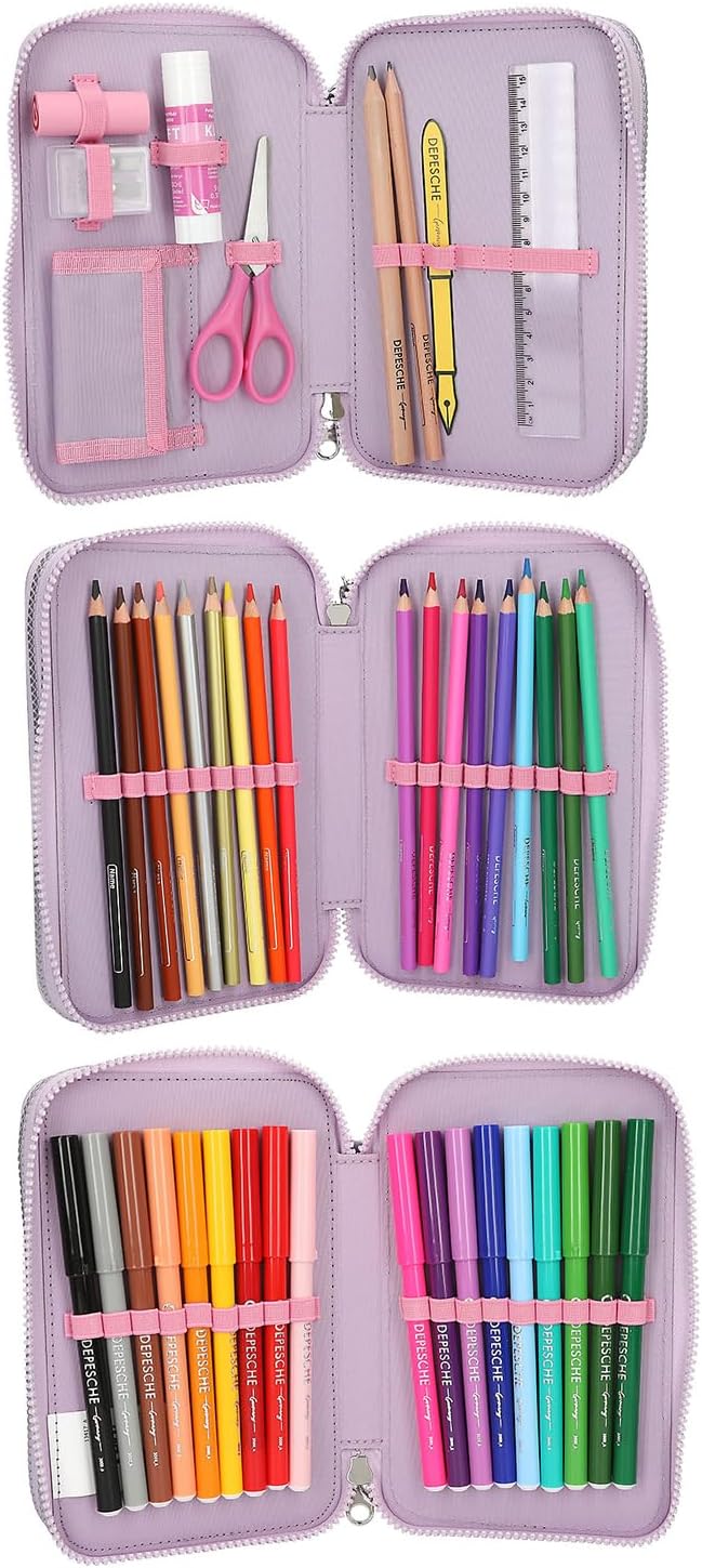 Ylvi - Triple Pencil Case With AppliquTd Wing - (0413417)