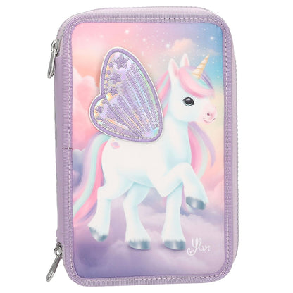 Ylvi - Triple Pencil Case With AppliquTd Wing - (0413417)