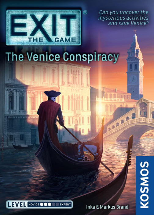 Thames & Kosmos EXIT: The Venice Conspiracy, Escape Room Card Game, Family Games for Game Night, Board Game for Adults and Kids, For 1 to 4 Players, Ages 12+