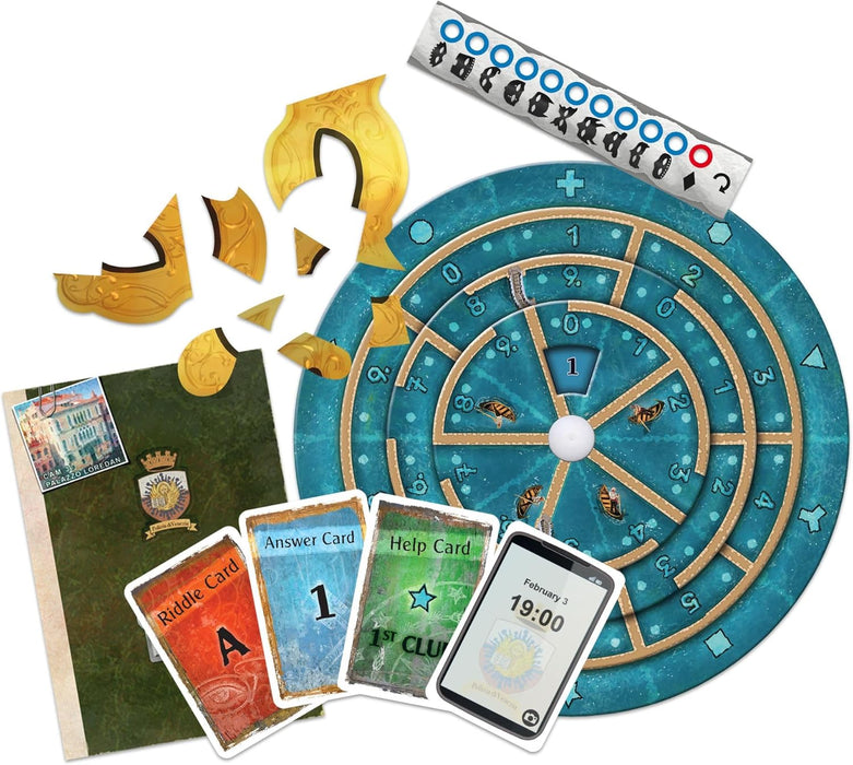Thames & Kosmos EXIT: The Venice Conspiracy, Escape Room Card Game, Family Games for Game Night, Board Game for Adults and Kids, For 1 to 4 Players, Ages 12+