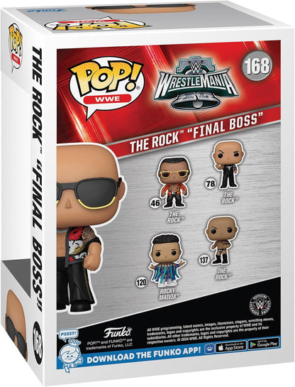 Funko Pop! WWE: The Rock - Dwayne The Rock Johnson - Final Boss - (Wrestlemania 40) - Vinyl-Sammelfigur - Geschenkidee - Offizielle Handelswaren - Spielzeug Für Kinder und Erwachsene - Sports Fans