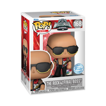 Funko Pop! WWE: The Rock - Dwayne The Rock Johnson - Final Boss - (Wrestlemania 40) - Vinyl-Sammelfigur - Geschenkidee - Offizielle Handelswaren - Spielzeug Für Kinder und Erwachsene - Sports Fans