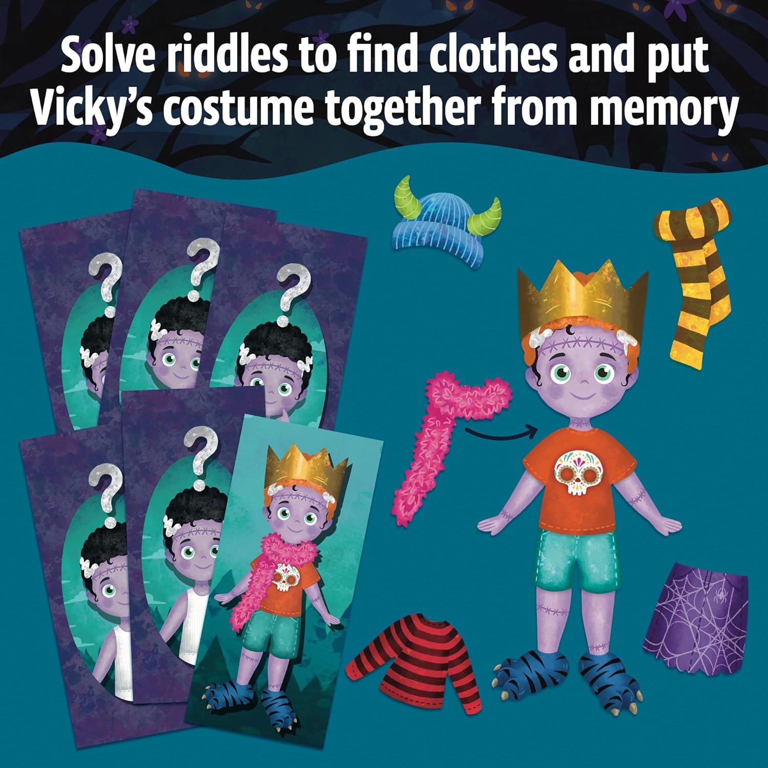 Thames & Kosmos EXIT Kids – Midnight Spooktacular Card Game | Escape Room Fun for Children & Parents | 1–4 Players | Ages 5+ | Spooky Family Game Night | Beginner Mystery Challenge