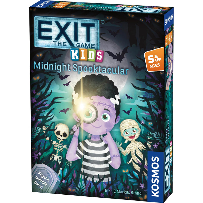 Thames & Kosmos EXIT Kids – Midnight Spooktacular Card Game | Escape Room Fun for Children & Parents | 1–4 Players | Ages 5+ | Spooky Family Game Night | Beginner Mystery Challenge