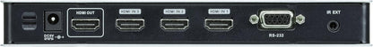 ATEN 4K HDMI 4-Port Switch VS481B, 340MHz, HDCP 2.2 compatible, Auto switching, Built-in bi-directional RS-232, Supports Dolby True HD and DTS HD Master Audio, UK, 1 KVM Market Leader