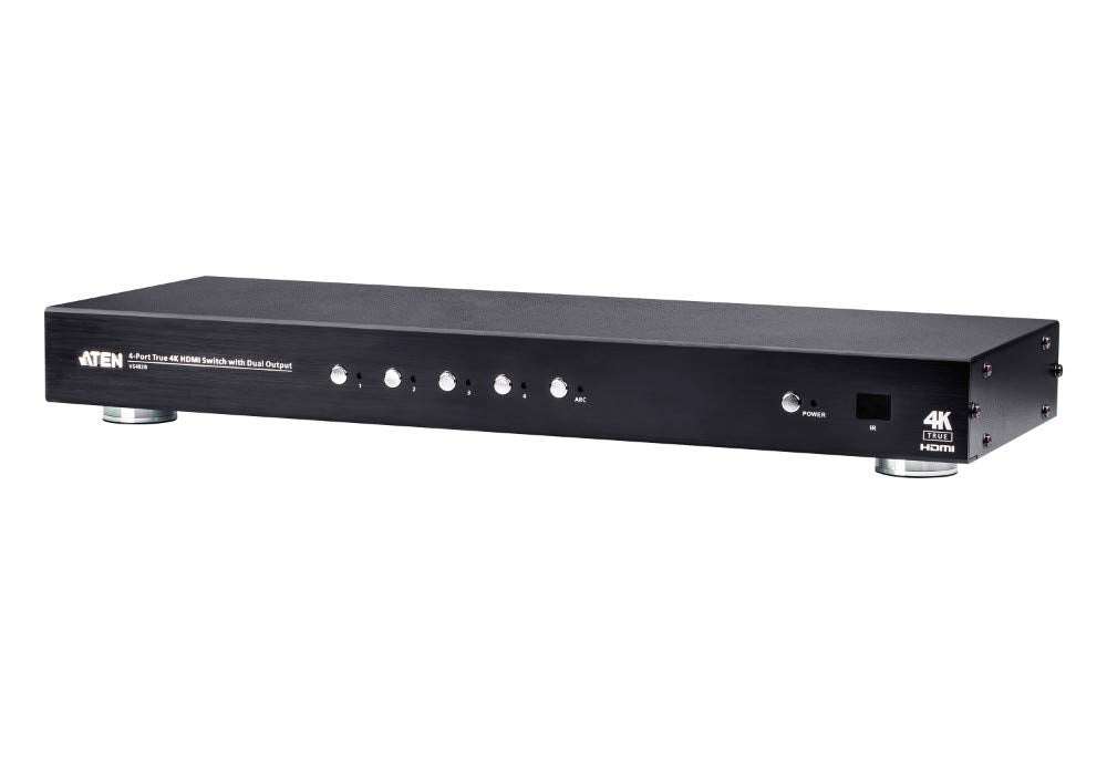 4-Port True 4K HDMI Switch with Dual Output VS482B ATEN, up to 4096 x 2160/3840 x 2160 @ 60Hz (4:4:4) #1 Global KVM Market Leader