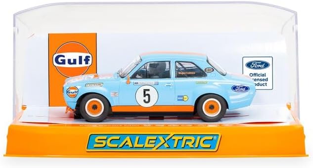 Scalextric Cars - C4530 Ford Escort MK1 – Wayne Crabtree Modified Fords 2023 - Toy Slot Car for use with Race Tracks - Small Kids Gift Ideas for Boy/Girl Ages 3 Accessories