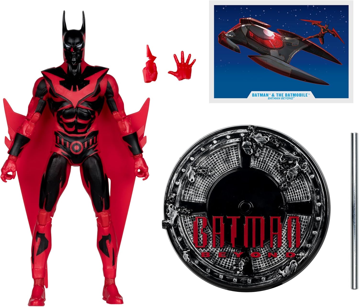Dc Multiverse Vehicles - Batmobile with L&S (Batman Beyond)(Gold Label