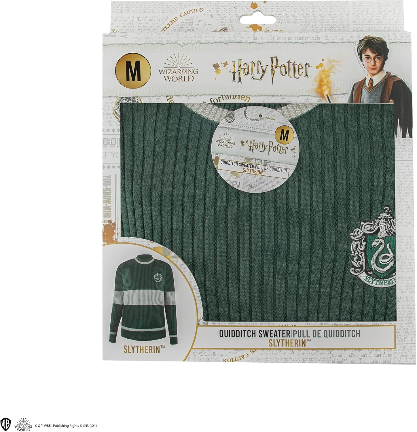 Harry Potter: Cinereplicas - Quidditch Serpeverde (Maglione Unisex Tg. Xl)