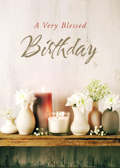 Farmhouse Blessings - Birthday Greeting Cards - KJV Scripture - (Box of 12
