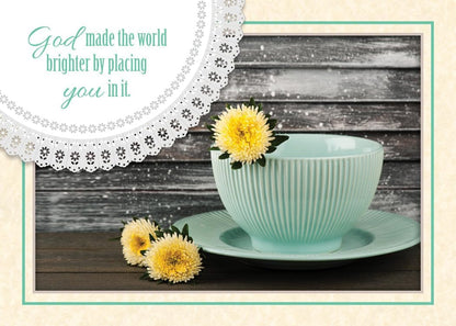 Greeting Cards Assortment Box - A Cup of Joy (NIV) - Birthday Greeting Cards - Christian Greeting Cards Assortment with Envelopes - Bible Verse Cards - Scripture Cards with Bible Verses - Box of 12