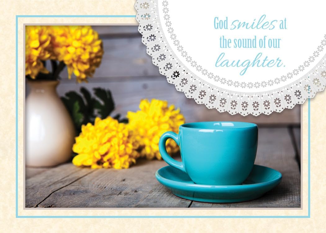 Greeting Cards Assortment Box - A Cup of Joy (NIV) - Birthday Greeting Cards - Christian Greeting Cards Assortment with Envelopes - Bible Verse Cards - Scripture Cards with Bible Verses - Box of 12
