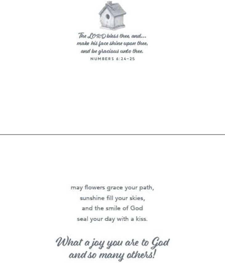 Warner Press G3454 Garden Splendor Birthday Assorted Cards with KJV Scripture - Box of 12
