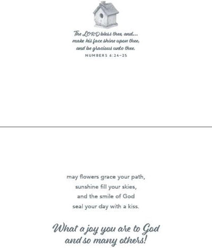 Warner Press G3454 Garden Splendor Birthday Assorted Cards with KJV Scripture - Box of 12