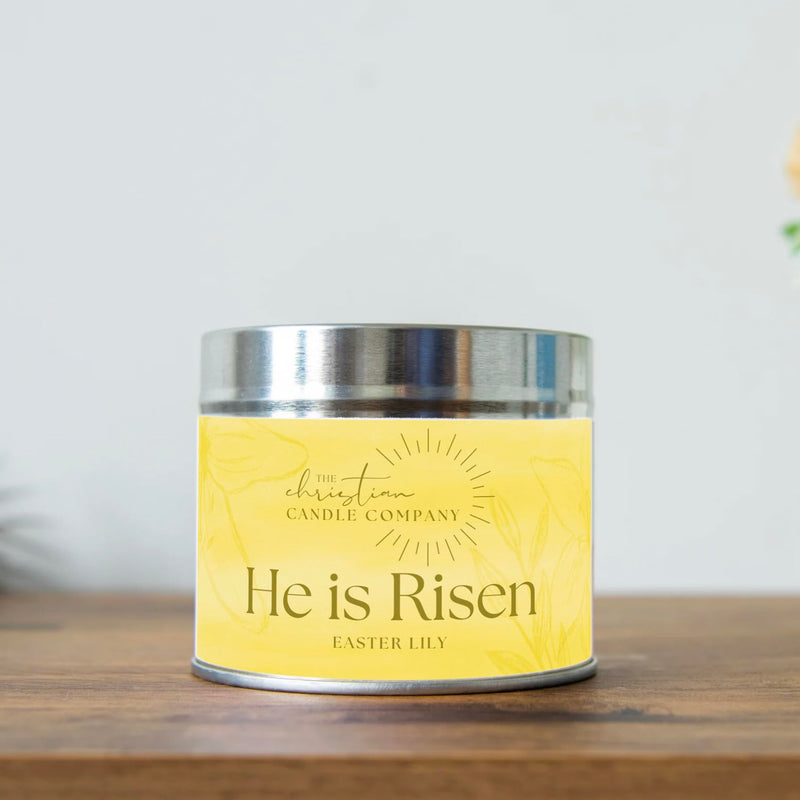 He Is Risen - Easter Lily Scented Candle In A Tin
