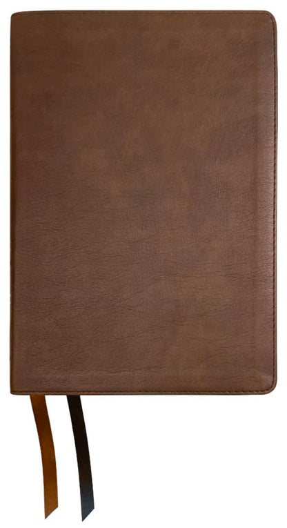 NASB 1995 Side-Column Reference Bible, Brown, Leathertex