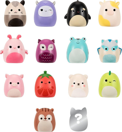Squish-a-longs by Original Squishmallows 14 Pack - 1-Inch Mini-Squish with 4 Accessories, 1 Ring, and a Collector’s Guide - Collect, Trade, & Play