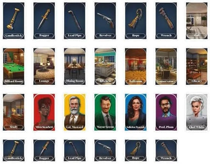 Cluedo Grab and Go Game, Portable Game for 3-6 Players, Travel Game for Kids - English Version