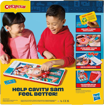 Operation Electronic Board Game with All-in-One Carrying Case - English Version