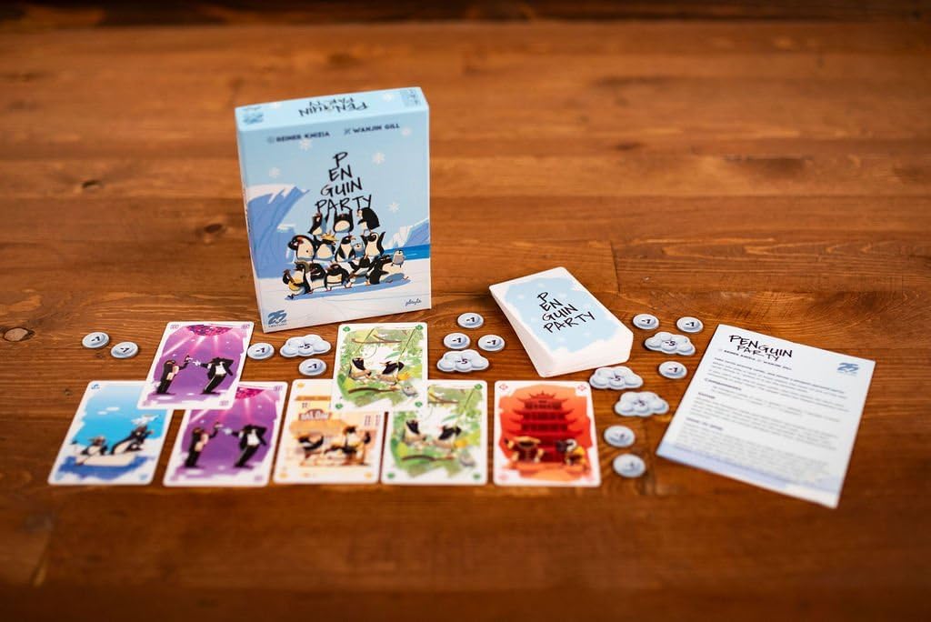 Penguin Party, Cute & Fun Card Game for 2 to 6 Players, by Reiner Knizia - 25th Century Games