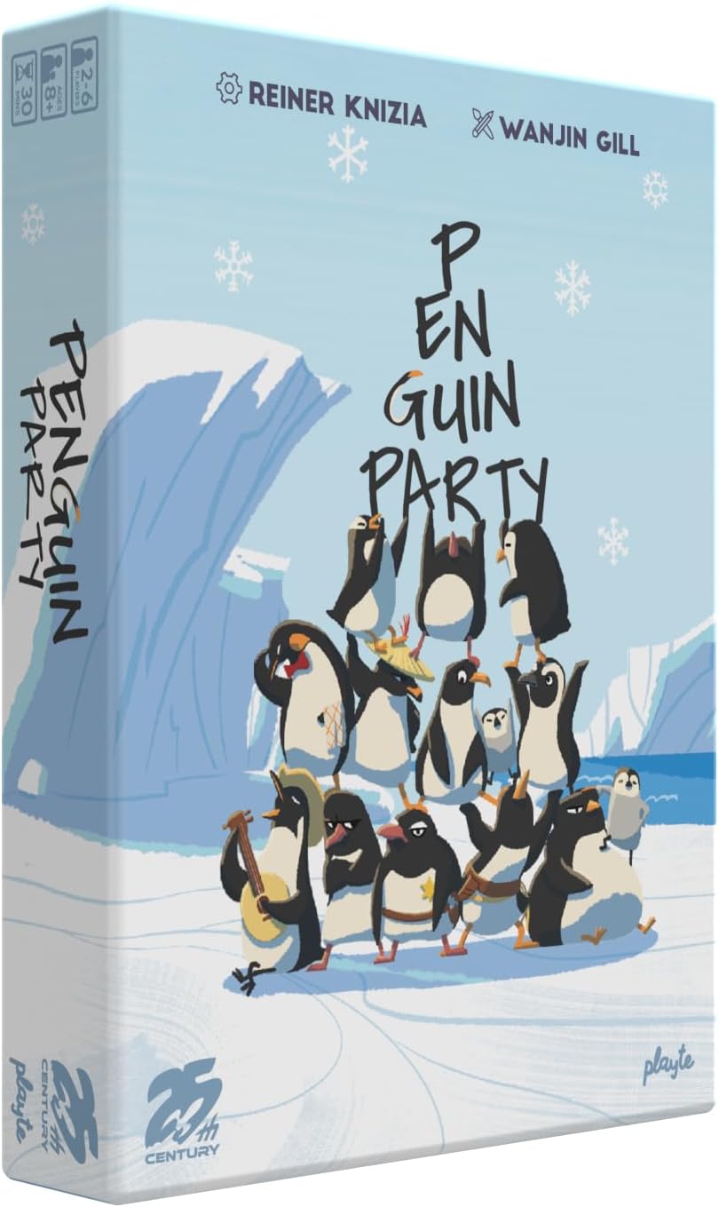 Penguin Party, Cute & Fun Card Game for 2 to 6 Players, by Reiner Knizia - 25th Century Games