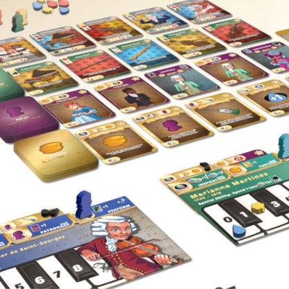 Grand Gamers Guild Ovation - Classical Composer Engine-Building Game for 1-4 Players