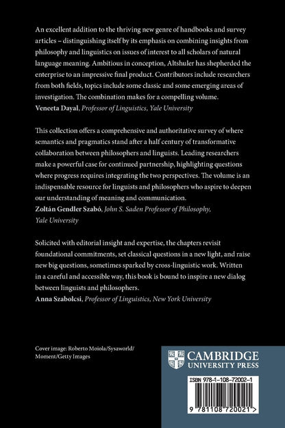 Linguistics Meets Philosophy