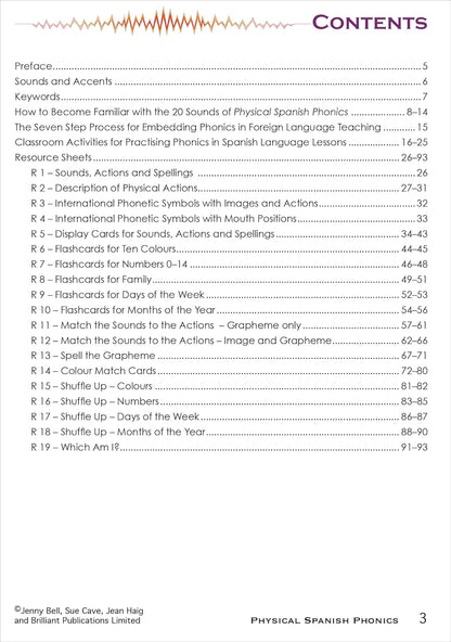 Physical Spanish Phonics