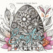 Easter Eggs Coloring Book for Adults