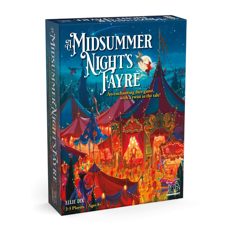 Gamewright | A Midsummer Night's Fayre | Family Dice Game | Ages 8+ | 2-5 Players | 30 Minutes Playing Time