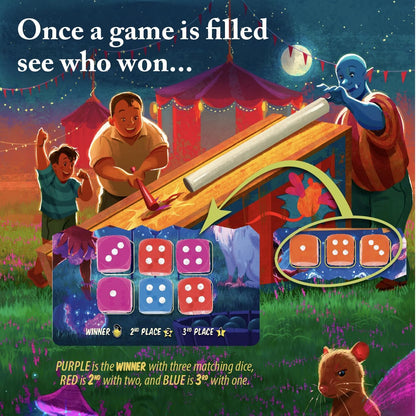Gamewright | A Midsummer Night's Fayre | Family Dice Game | Ages 8+ | 2-5 Players | 30 Minutes Playing Time