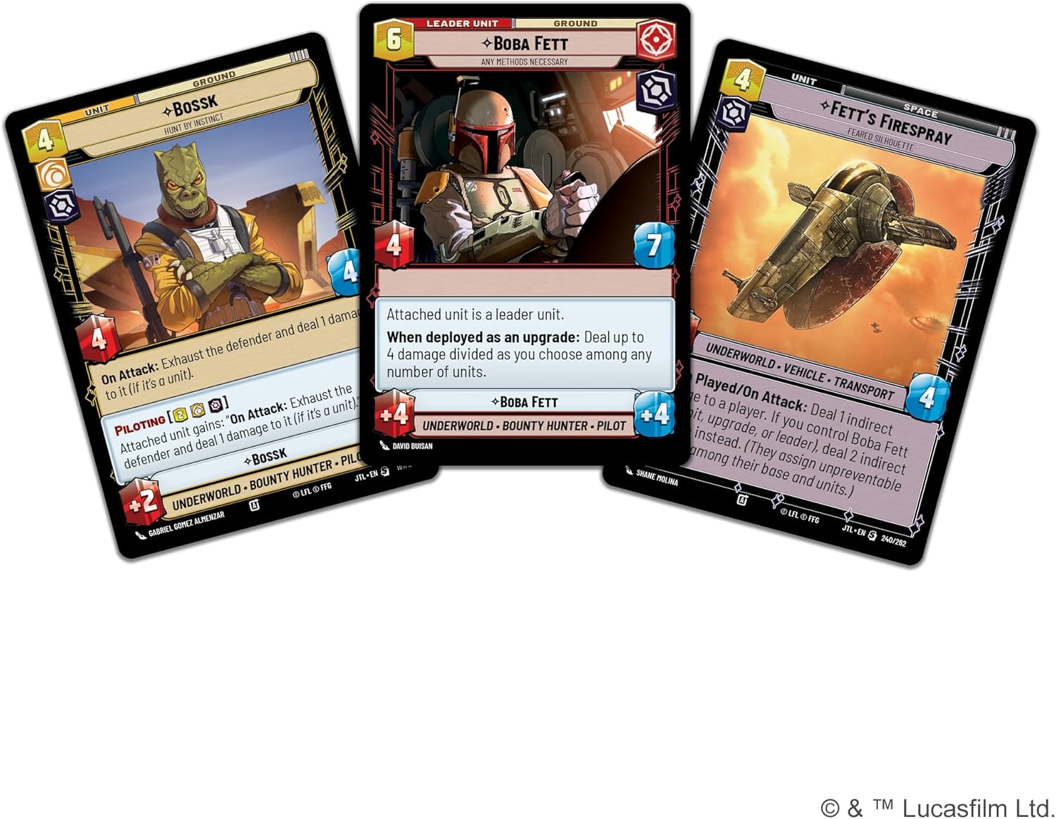 Fantasy Flight Games - Star Wars: Unlimited Trading Card Game - Jump to Lightspeed Boba Fett SPOTLIGHT DECK - Ready-to-Play 50-Card Deck with Exclusive Cards, Ages 12+, 2+ Players, 20 Minute Playtime