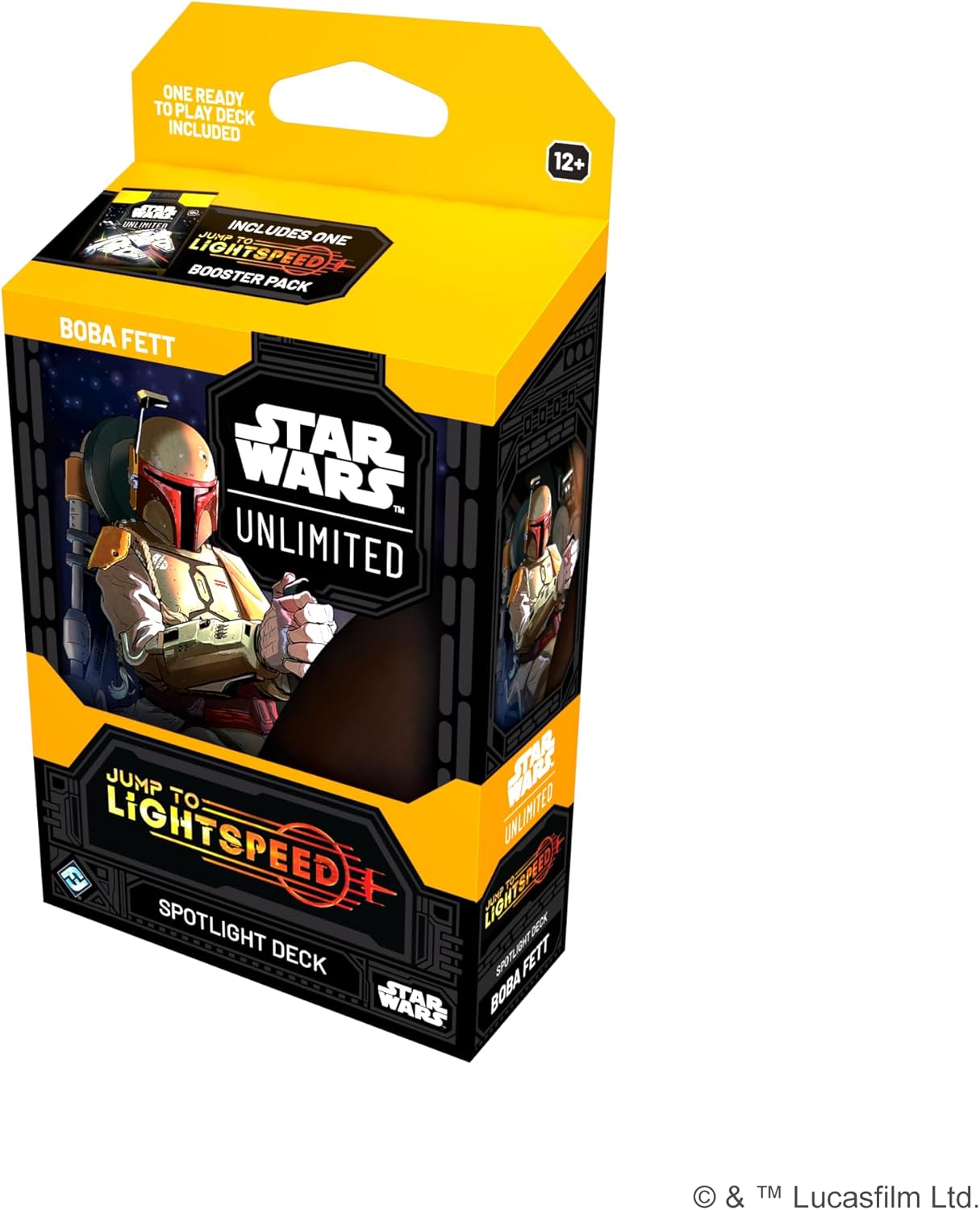 Fantasy Flight Games - Star Wars: Unlimited Trading Card Game - Jump to Lightspeed Boba Fett SPOTLIGHT DECK - Ready-to-Play 50-Card Deck with Exclusive Cards, Ages 12+, 2+ Players, 20 Minute Playtime