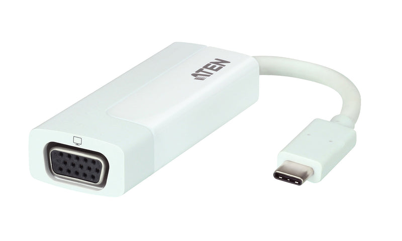 Aten UC3002 adaptador de cable USB-C VGA Blanco - Adaptador para cable (USB-C, VGA, Male connector / Female connector, Blanco