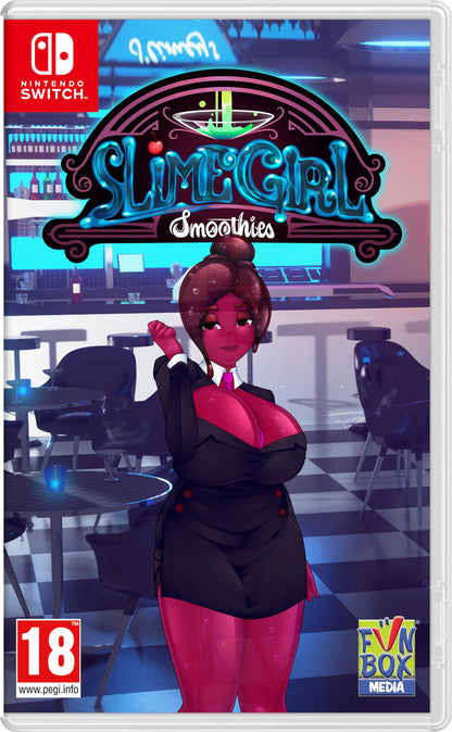Slime Girls Smoothies (Nintendo Switch) Game including EXCLUSIVE in-game adult content and 8 double-sided art card.