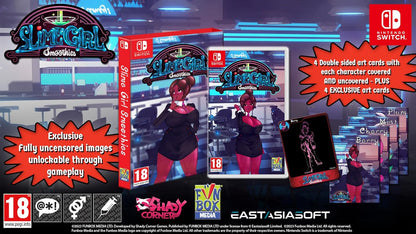 Slime Girls Smoothies (Nintendo Switch) Game including EXCLUSIVE in-game adult content and 8 double-sided art card.