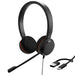 Jabra Evolve 20 Stereo Headset – Unified Communication Certified Headphones for VoIP Softphone with Passive Noise Cancellation – USB-C/A – Black