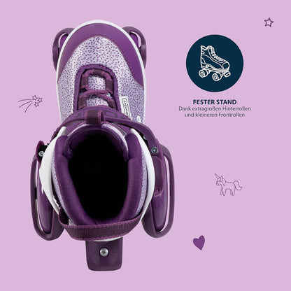 HUDORA My First Quad Rolschaatsen in verschillende maten en kleuren - hoogwaardige rolschaatsen voor kinderen tot 20 kg - kinderrolschaatsen in grootte verstelbaar - veilige rollerskates voor