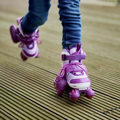 HUDORA My First Quad Rolschaatsen in verschillende maten en kleuren - hoogwaardige rolschaatsen voor kinderen tot 20 kg - kinderrolschaatsen in grootte verstelbaar - veilige rollerskates voor