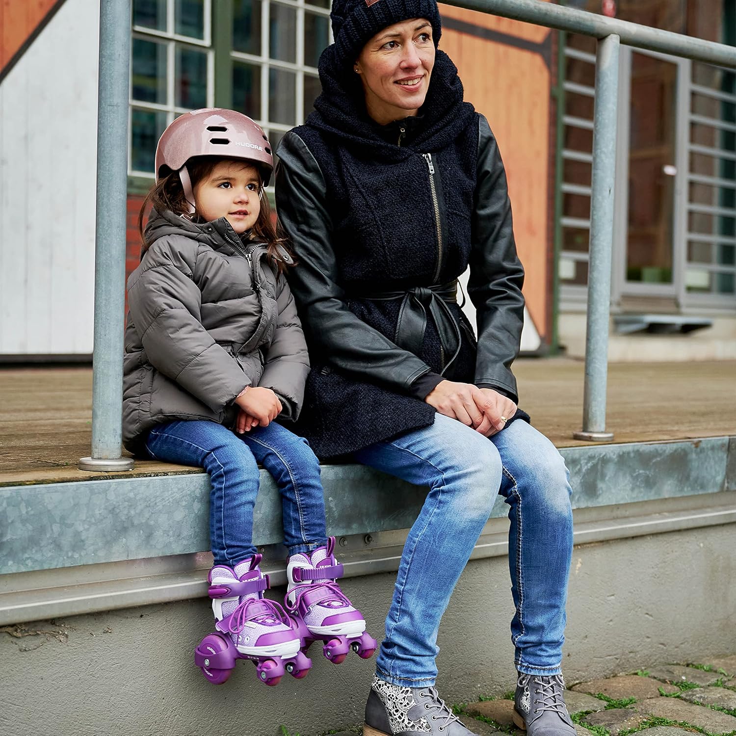 Hudora - HUDORA Rolschaatsen My First Quad Paars Maat 30-33