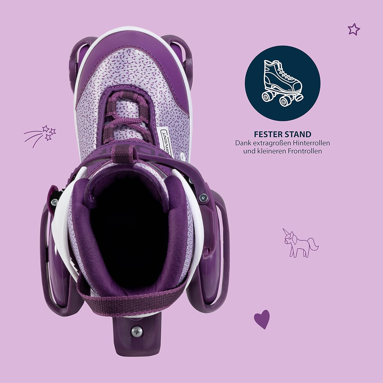 Hudora - HUDORA Rolschaatsen My First Quad Paars Maat 30-33